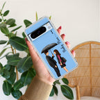 Caring Couple Customize Anti Yellow Case For Google Pixel 8 Pro 5G
