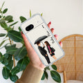 Caring Couple Customize Transparent Silicon Case For Google Pixel 8a 5G