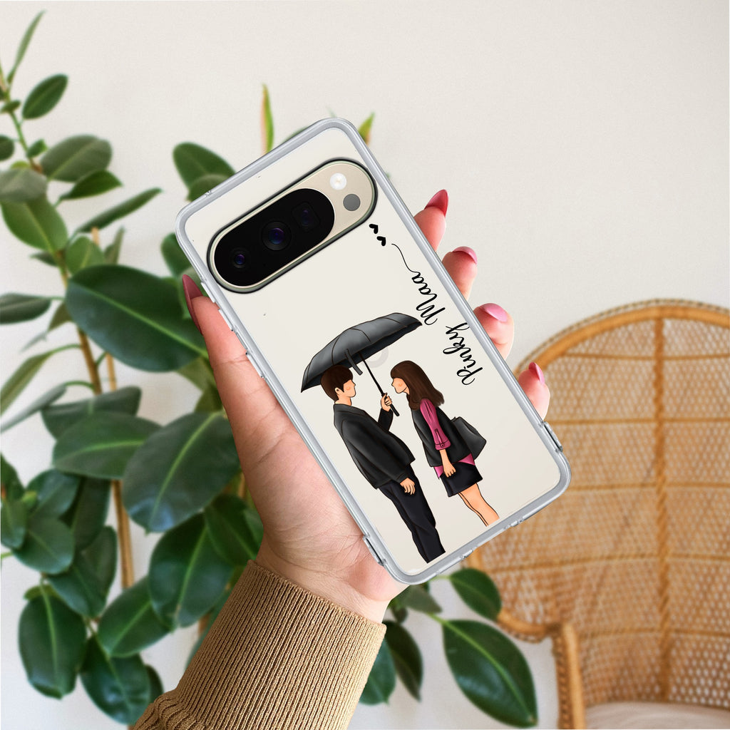 Caring Couple Customize Anti Yellow Case For Google Pixel 10 Pro