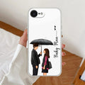 Caring Couple Customize Anti Yellow Clear Case For iPhone 17e