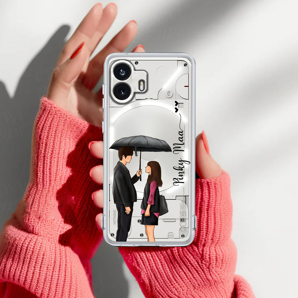 Caring Couple Customize Anti Yellow Case For Nothing Phone 2