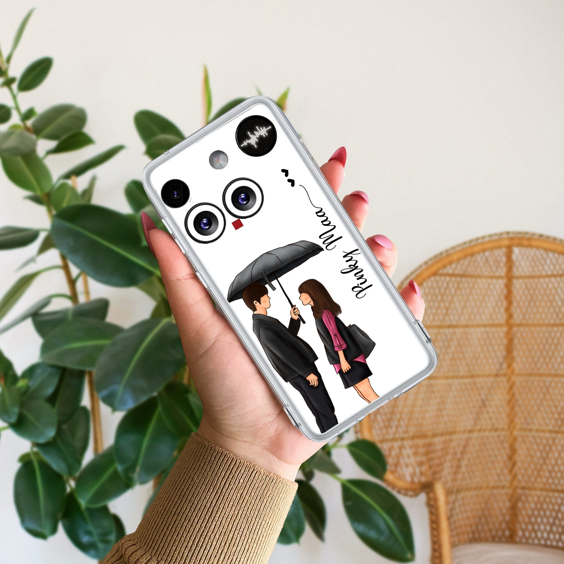 Caring Couple Customize Anti Yellow Case For Nothing Phone 3