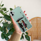 Caring Couple Customize Transparent Silicon Case For CMF Nothing Phone 1 5G