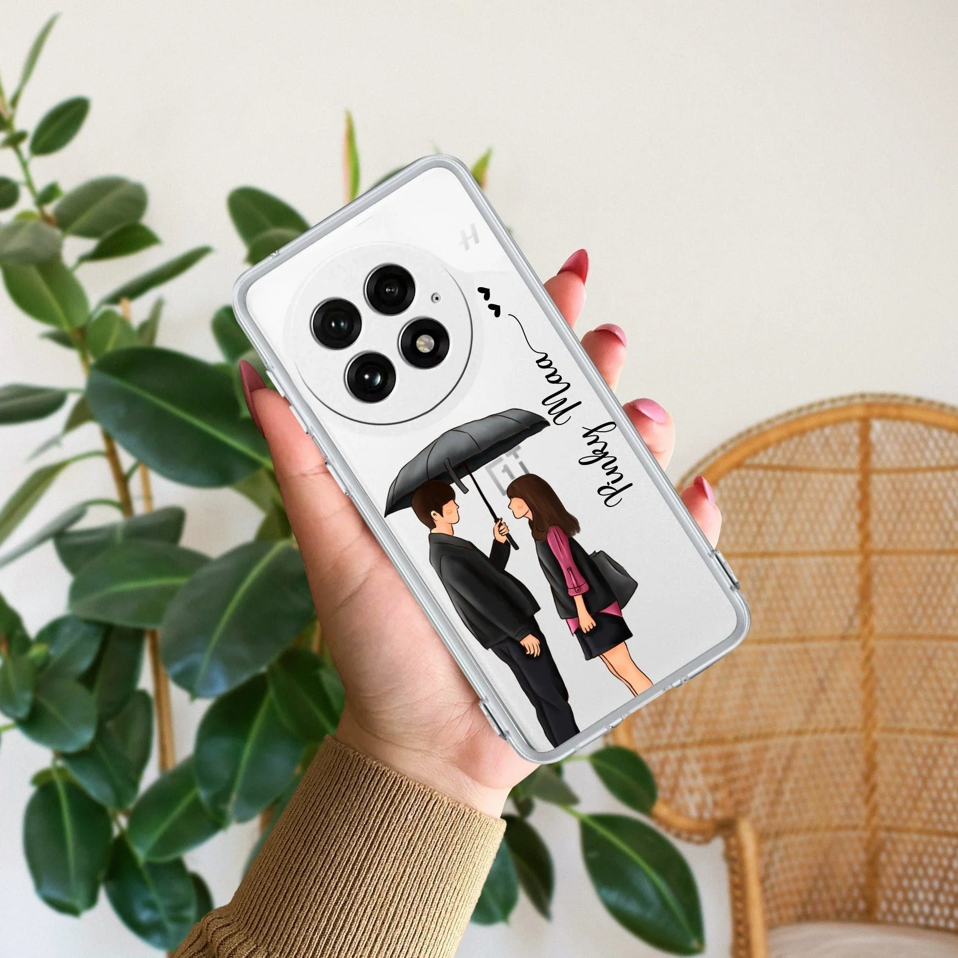 Caring Couple Customize Transparent Silicon Case For OnePlus - ShopOnCliQ