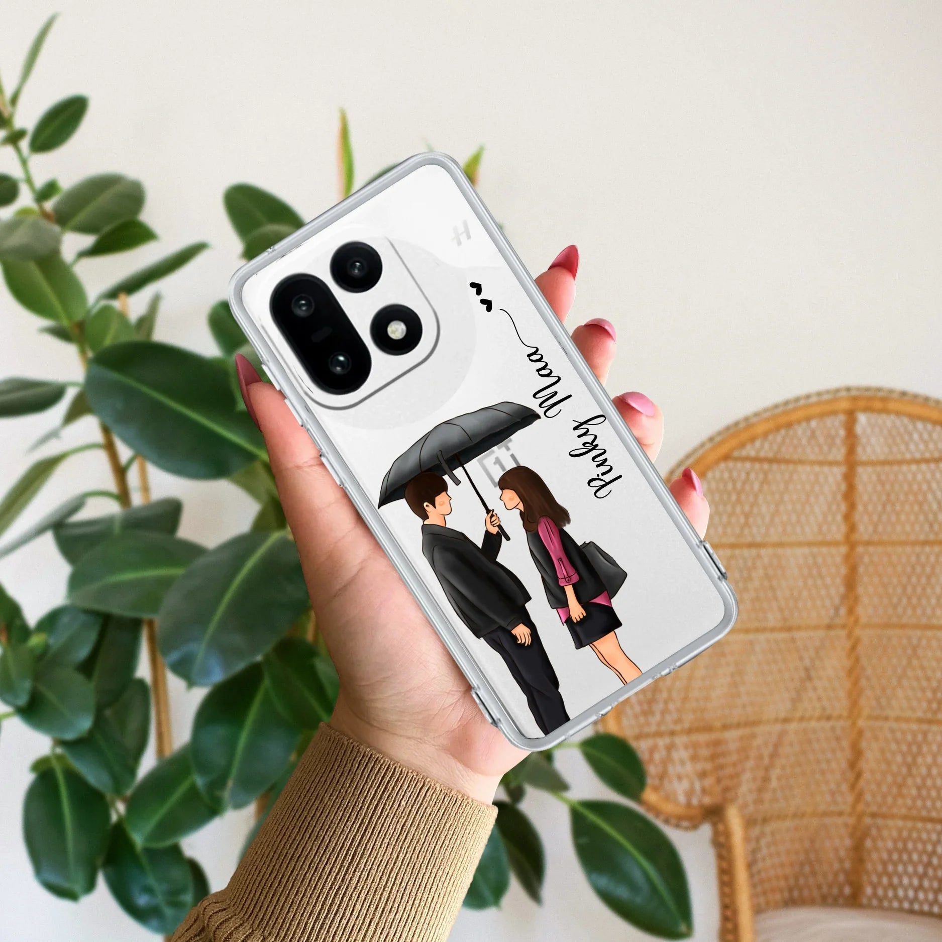 Caring Couple Customize Transparent Silicon Case For OnePlus - ShopOnCliQ