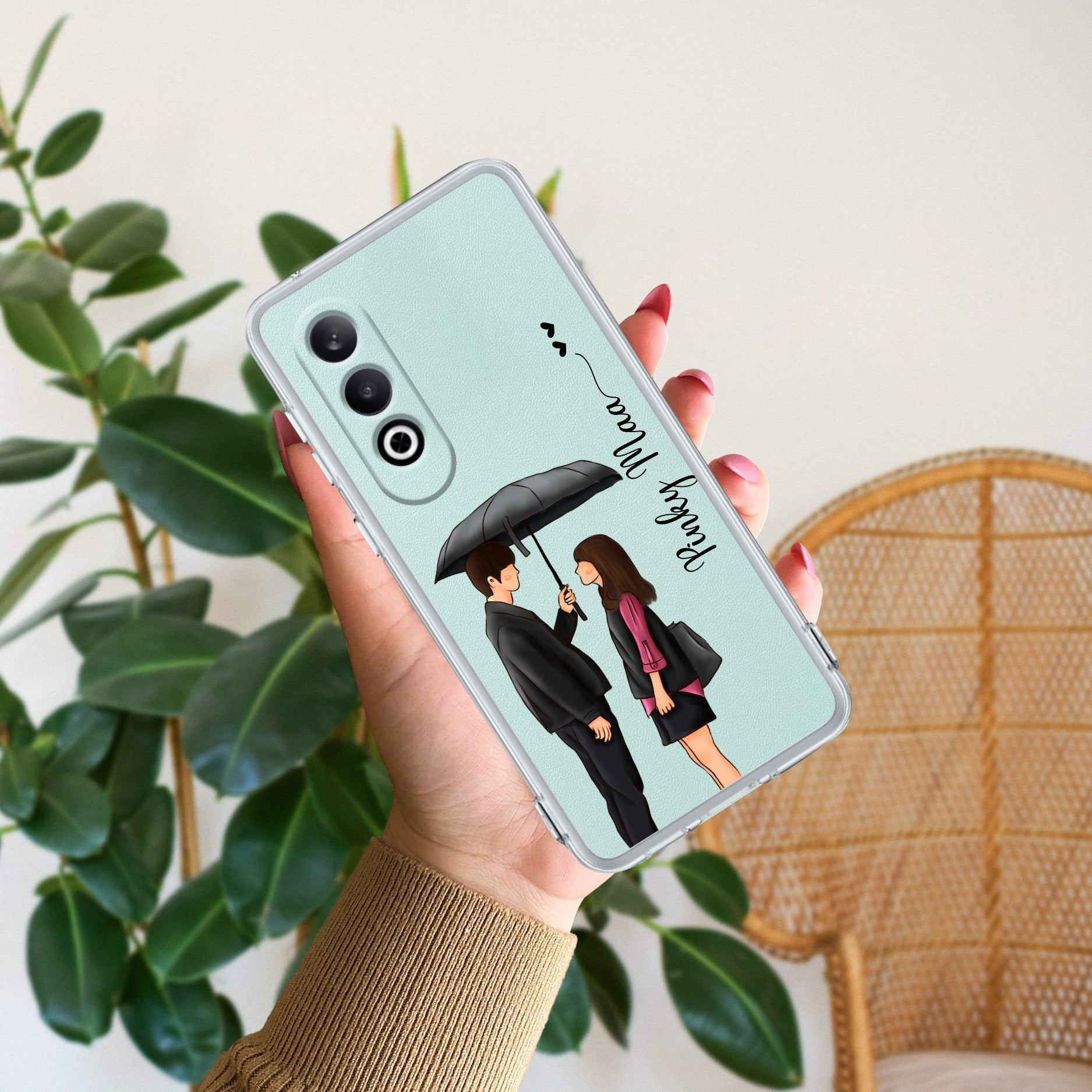 Caring Couple Customize Anti Yellow Case For OnePlus Nord CE 4 5G