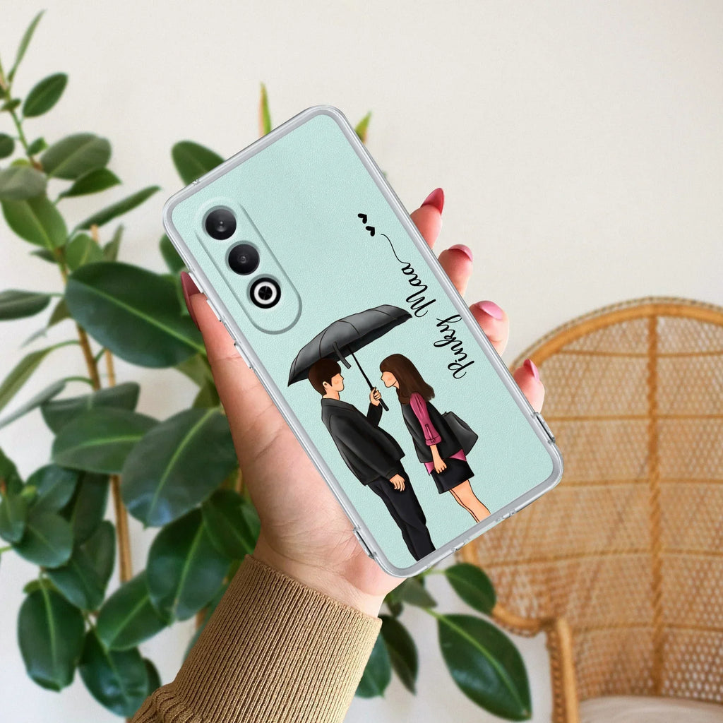 Caring Couple Customize Transparent Silicon Case For OnePlus Nord CE 4 Lite 5G