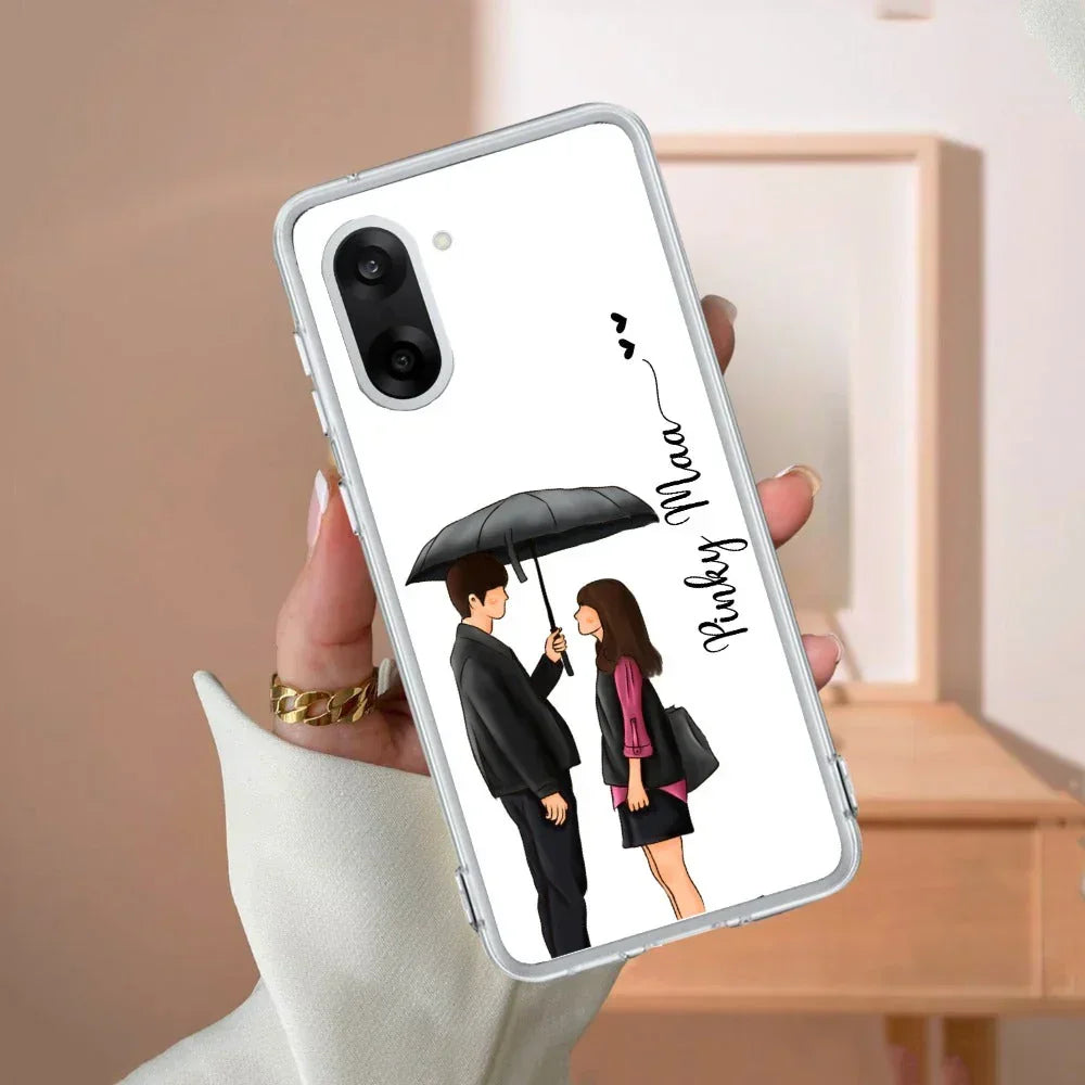 Caring Couple Customize Transparent Silicon Case For OnePlus