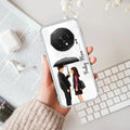 Caring Couple Customize Transparent Silicon Case For Oppo Reno 12 5G