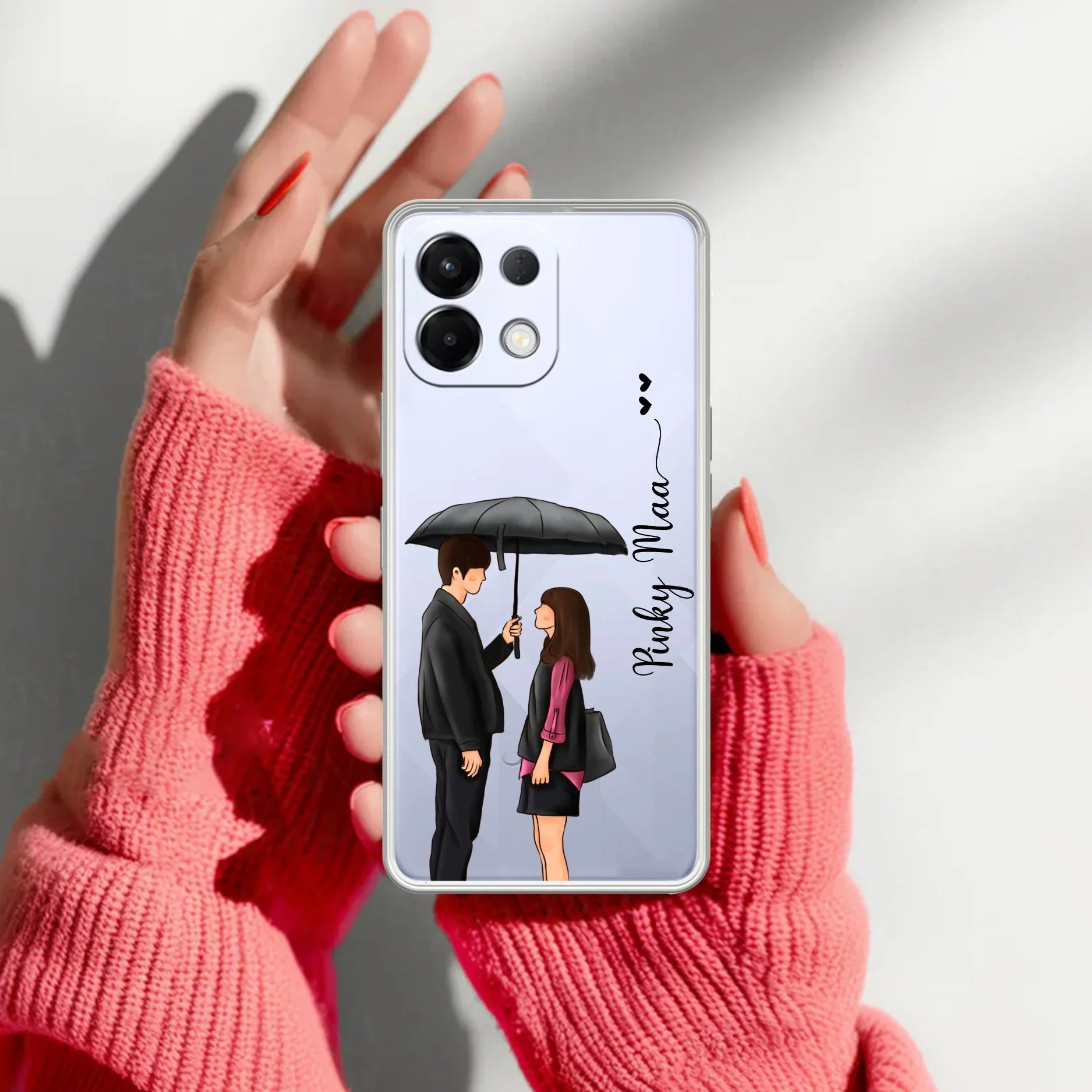 Caring Couple Customize Transparent Silicon Case For Oppo - ShopOnCliQ