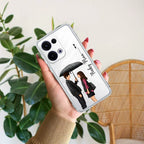 Caring Couple Customize Transparent Silicon Case For Oppo F19 Pro