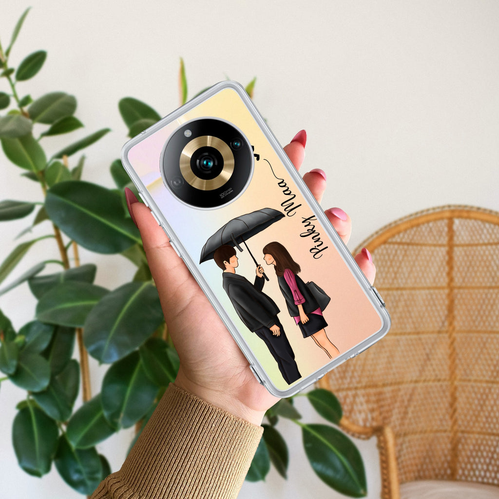 Caring Couple Customize Anti Yelllow Case For Realme 11 Pro Plus 5G