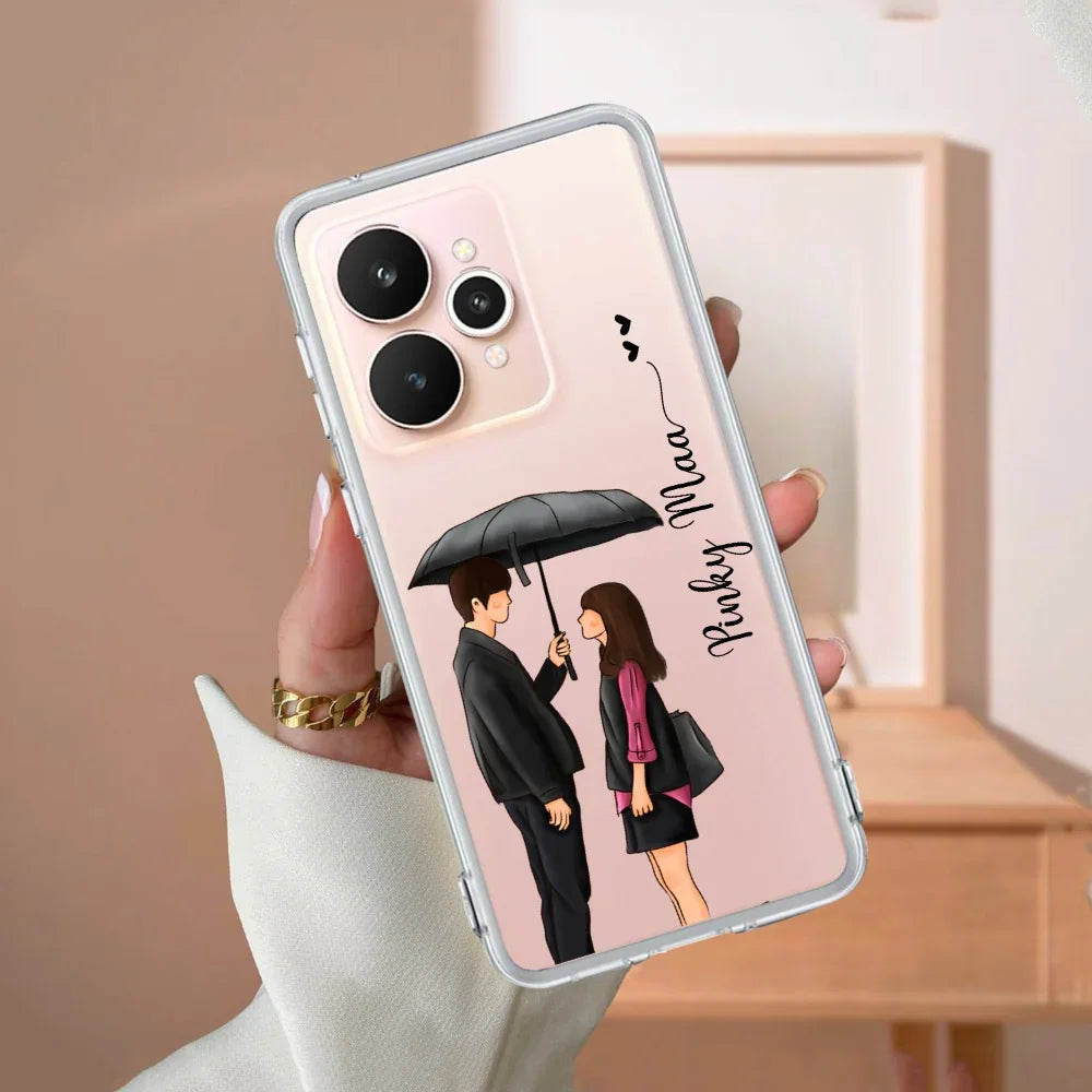 Caring Couple Customize Transparent Silicon Case For Realme/Narzo - ShopOnCliQ