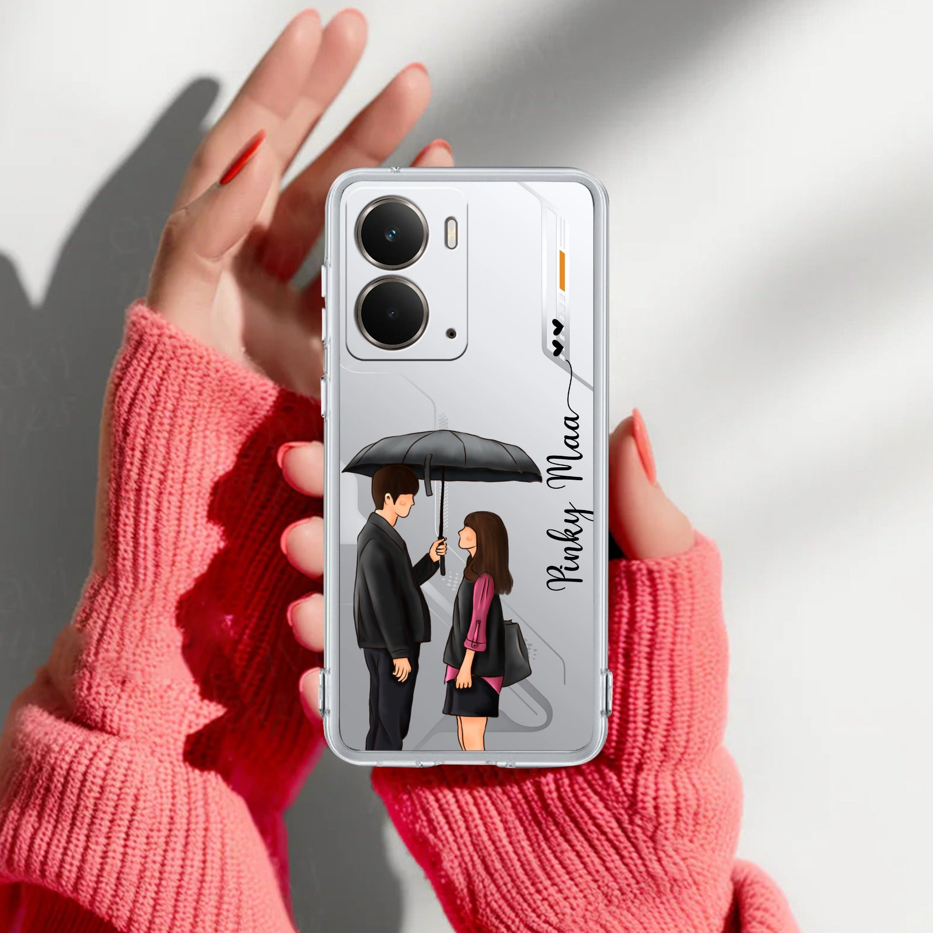 Caring Couple Customize Anti Yelllow Case For Realme P3 5G