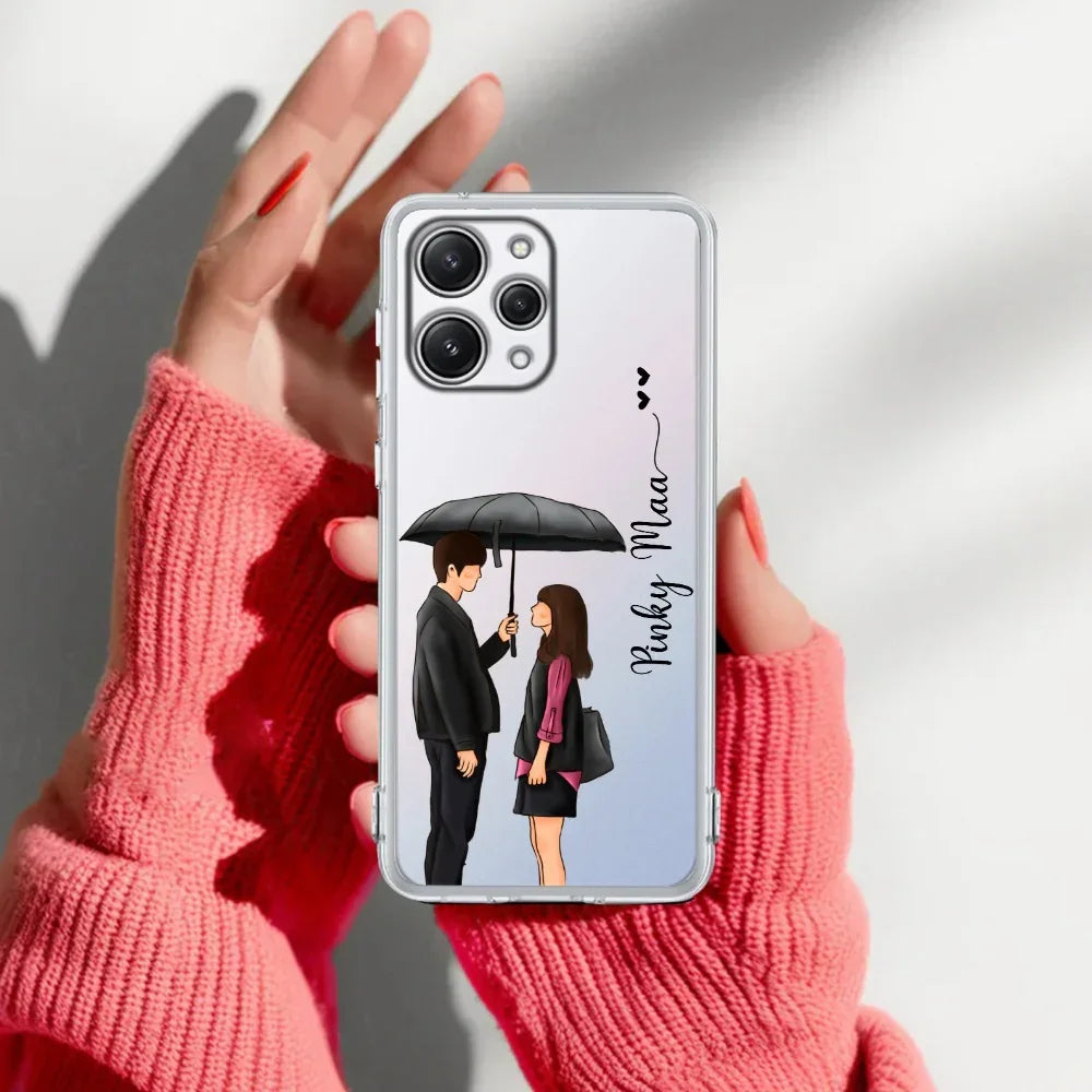 Caring Couple Customize Transparent Silicon Case For Redmi 13 5G