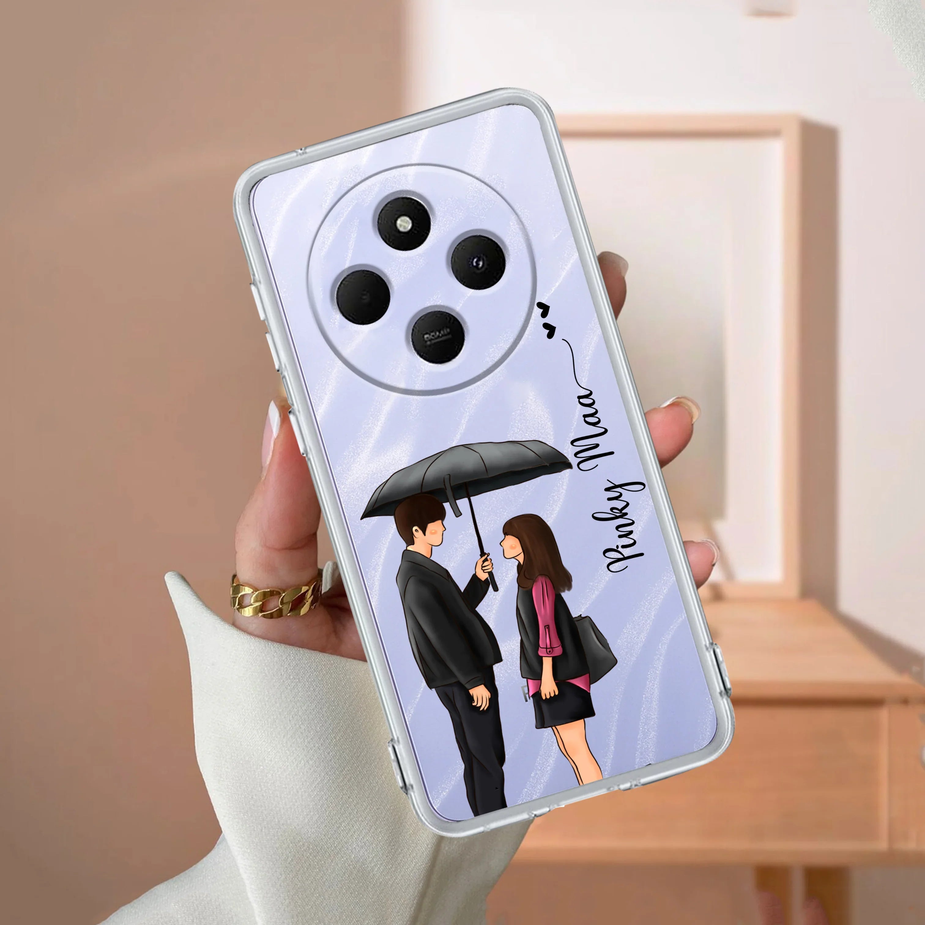 Girl With Flower Customize Transparent Silicon Case For Poco - ShopOnCliQ