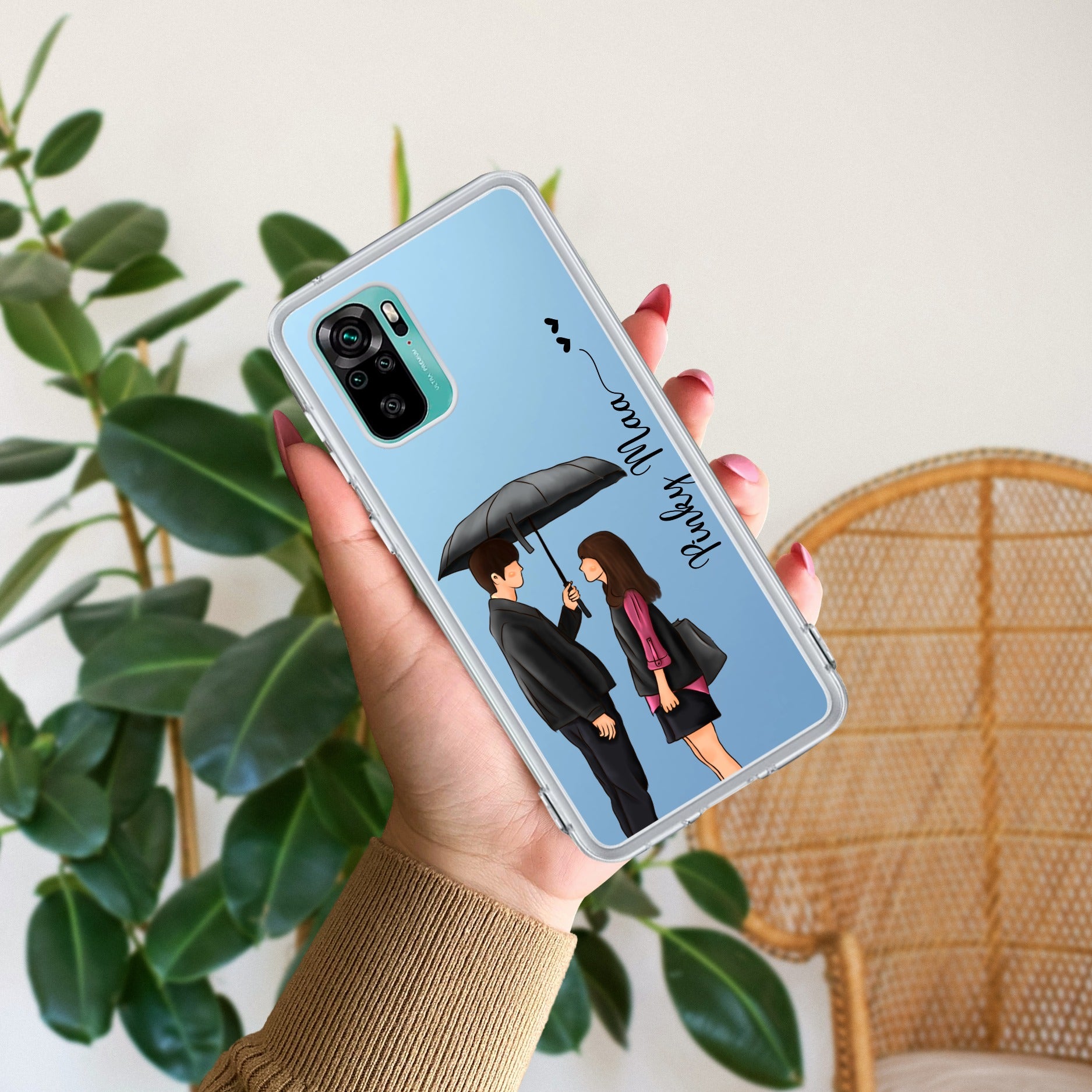 Caring Couple Customize Transparent Silicon Case For Redmi/Xiaomi