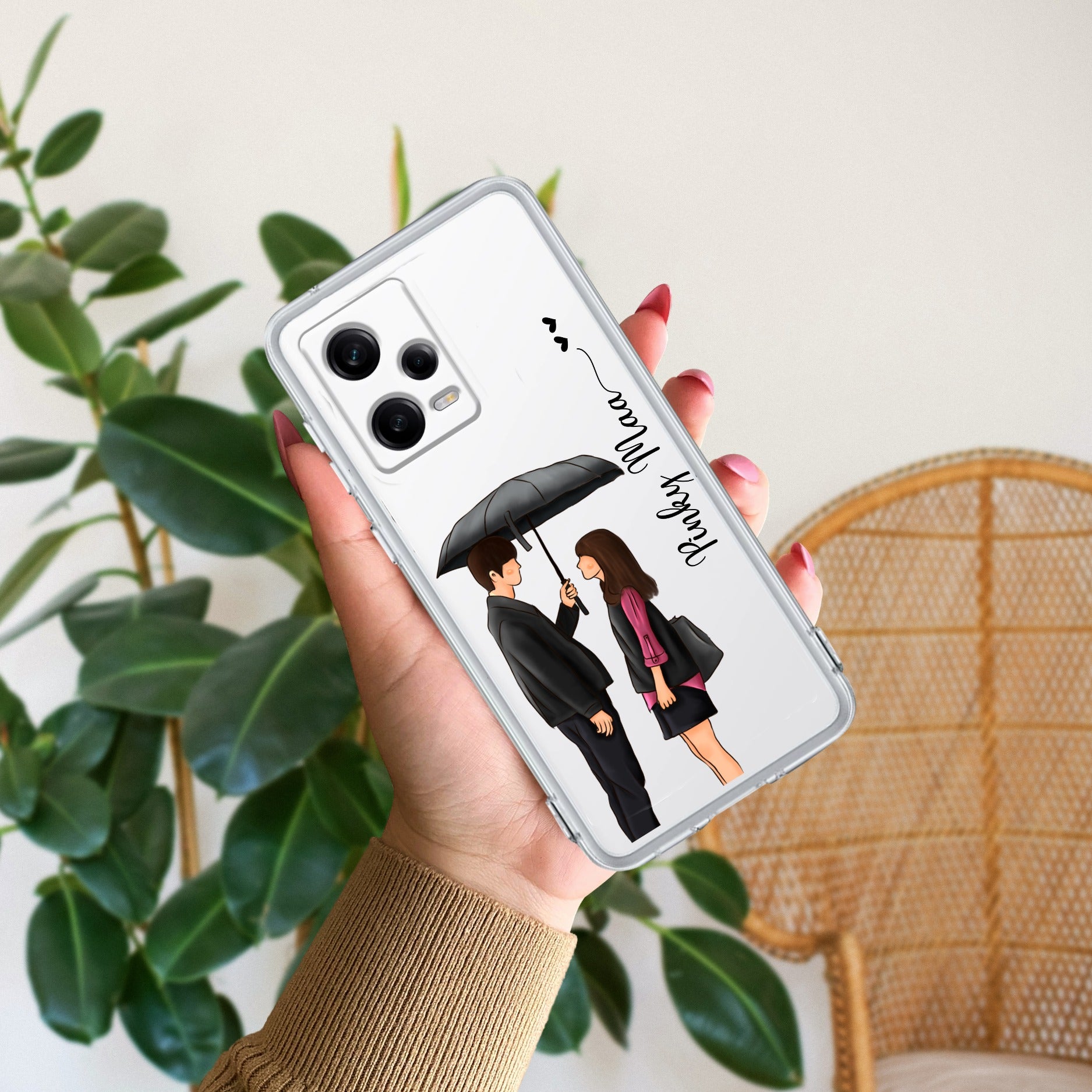 Caring Couple Customize Transparent Silicon Case For Redmi/Xiaomi