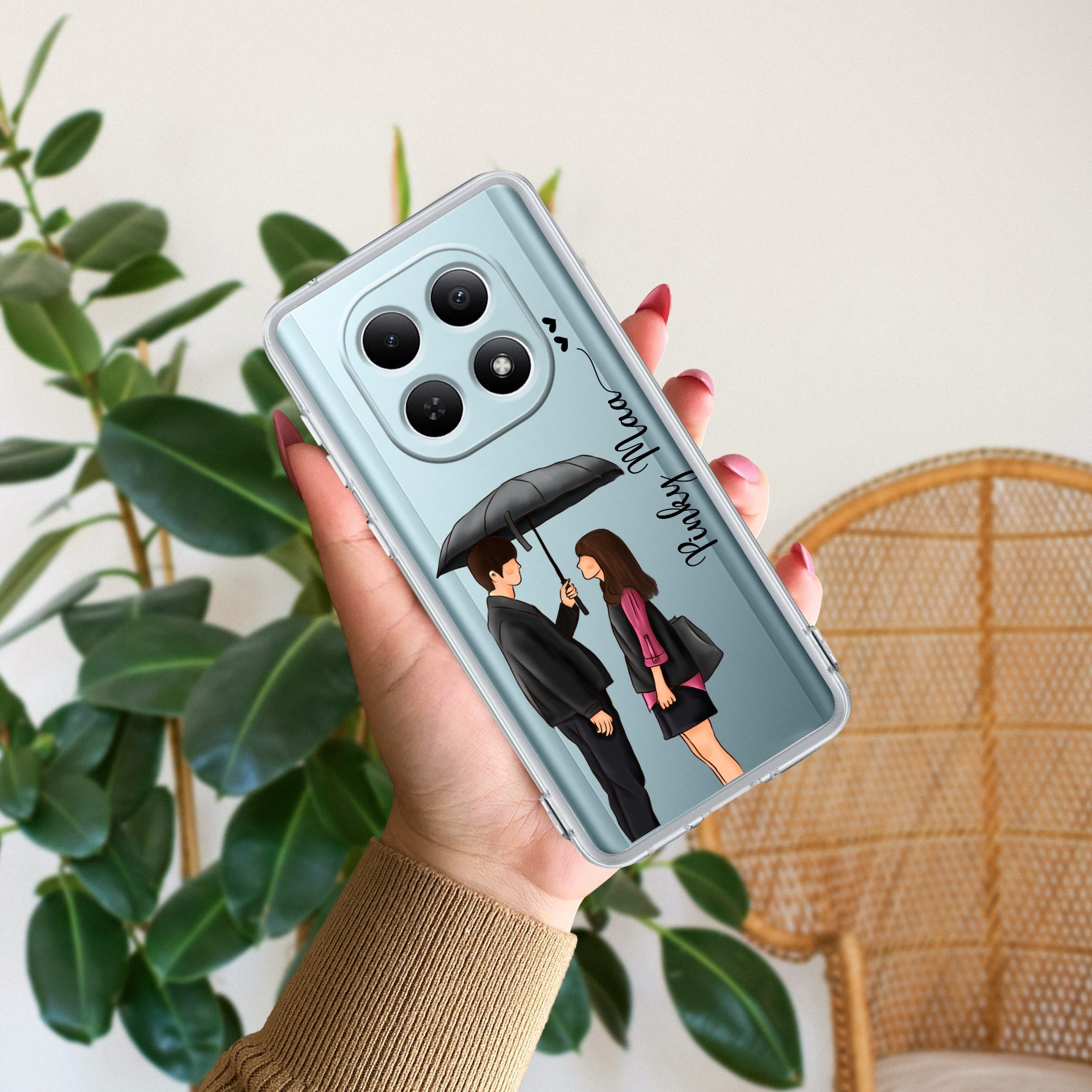 Caring Couple Customize Transparent Silicon Case For Redmi/Xiaomi