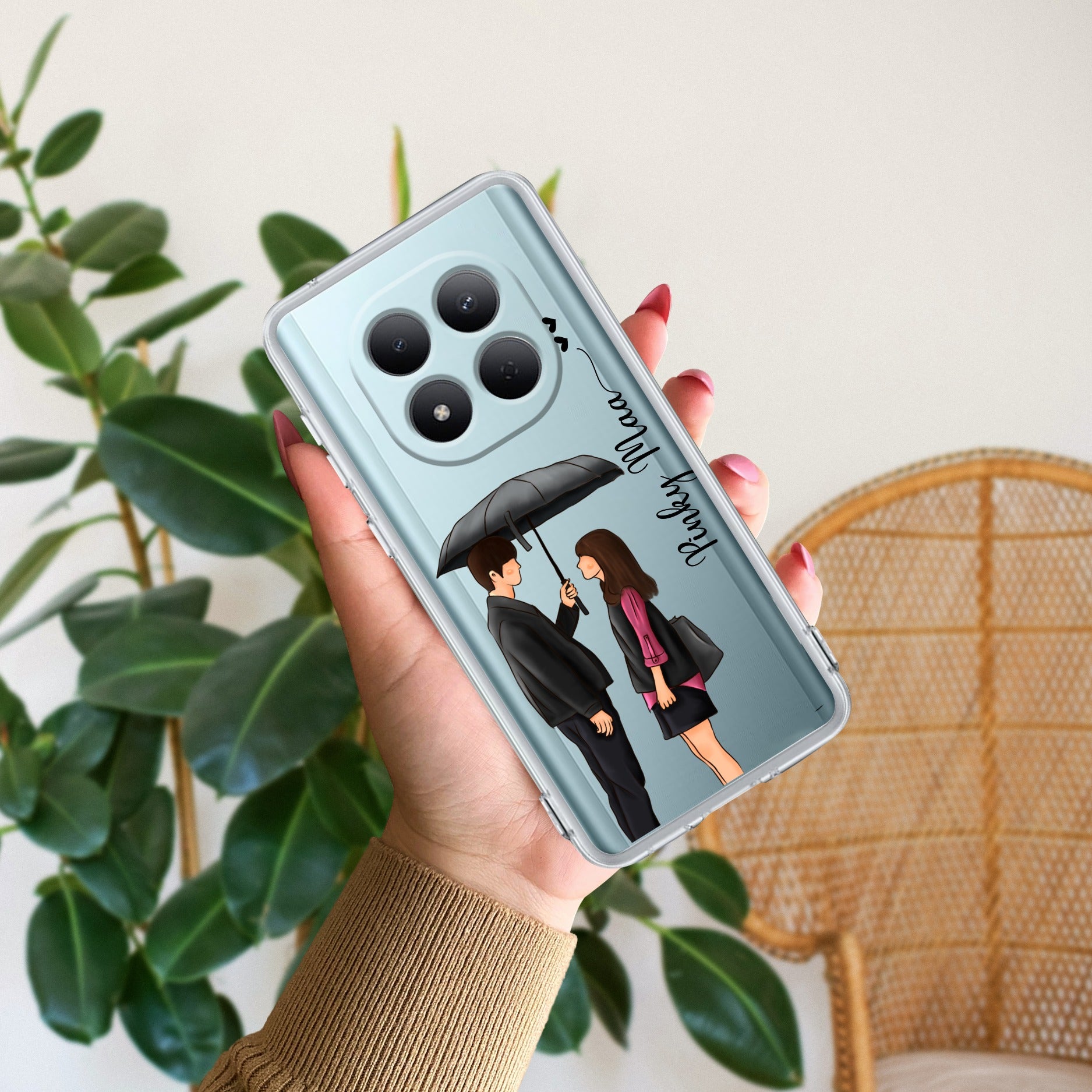 Caring Couple Customize Transparent Silicon Case For Redmi/Xiaomi