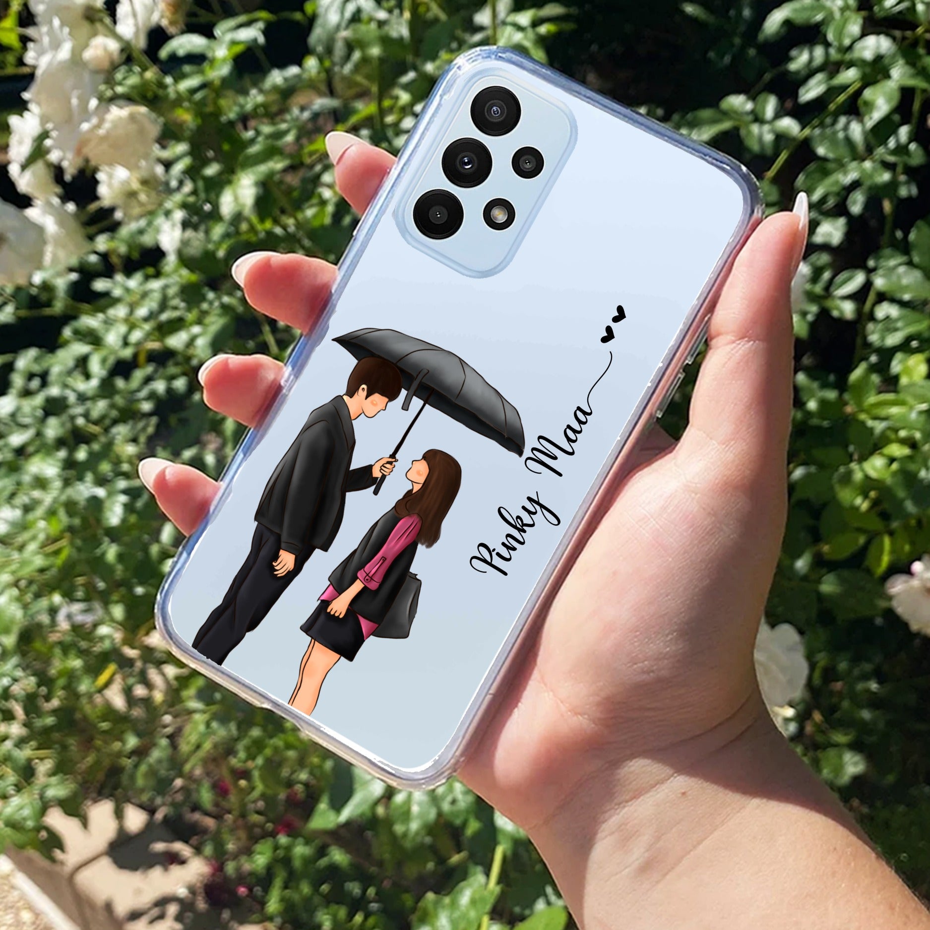 Caring Couple Customize Anti Yellow Case For Samsung Galaxy A13 4G