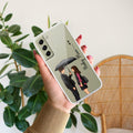 Caring Couple Customize Anti Yellow Case For Samsung Galaxy S21 FE 5G