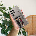 Caring Couple Customize Anti Yellow Case For Samsung Galaxy S23 Ultra 5G