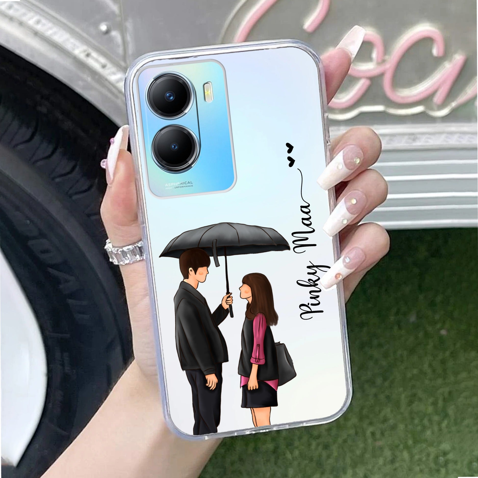 Caring Couple Customize Anti Yellow Case For Vivo T2x 5G