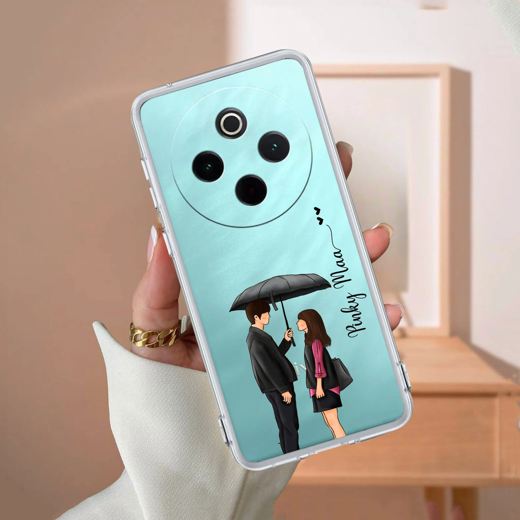 Caring Couple Customize Transparent Silicon Case For Vivo - ShopOnCliQ