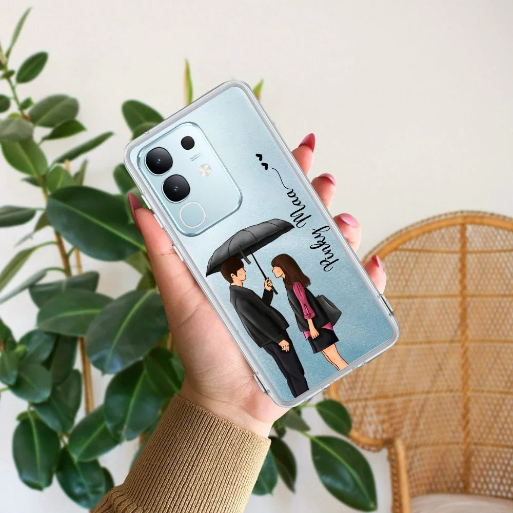 Caring Couple Customize Transparent Silicon Case For Vivo - ShopOnCliQ