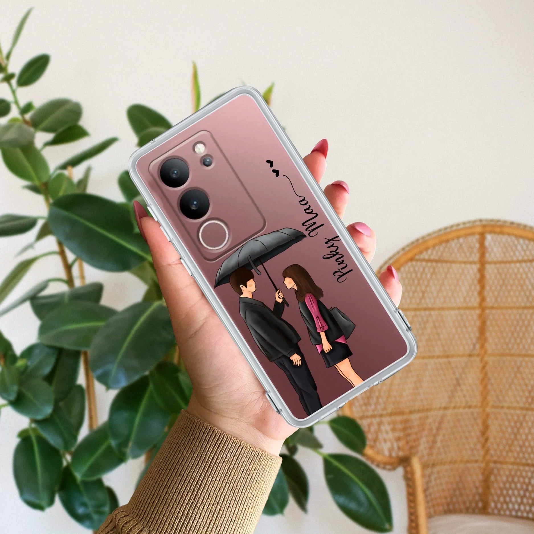 Caring Couple Customize Transparent Silicon Case For Vivo - ShopOnCliQ