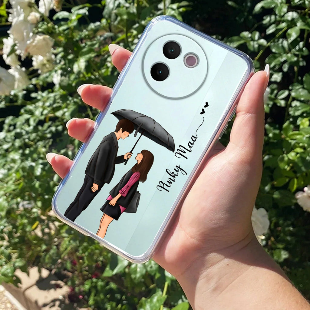 Caring Couple Customize Transparent Silicon Case For Vivo - ShopOnCliQ