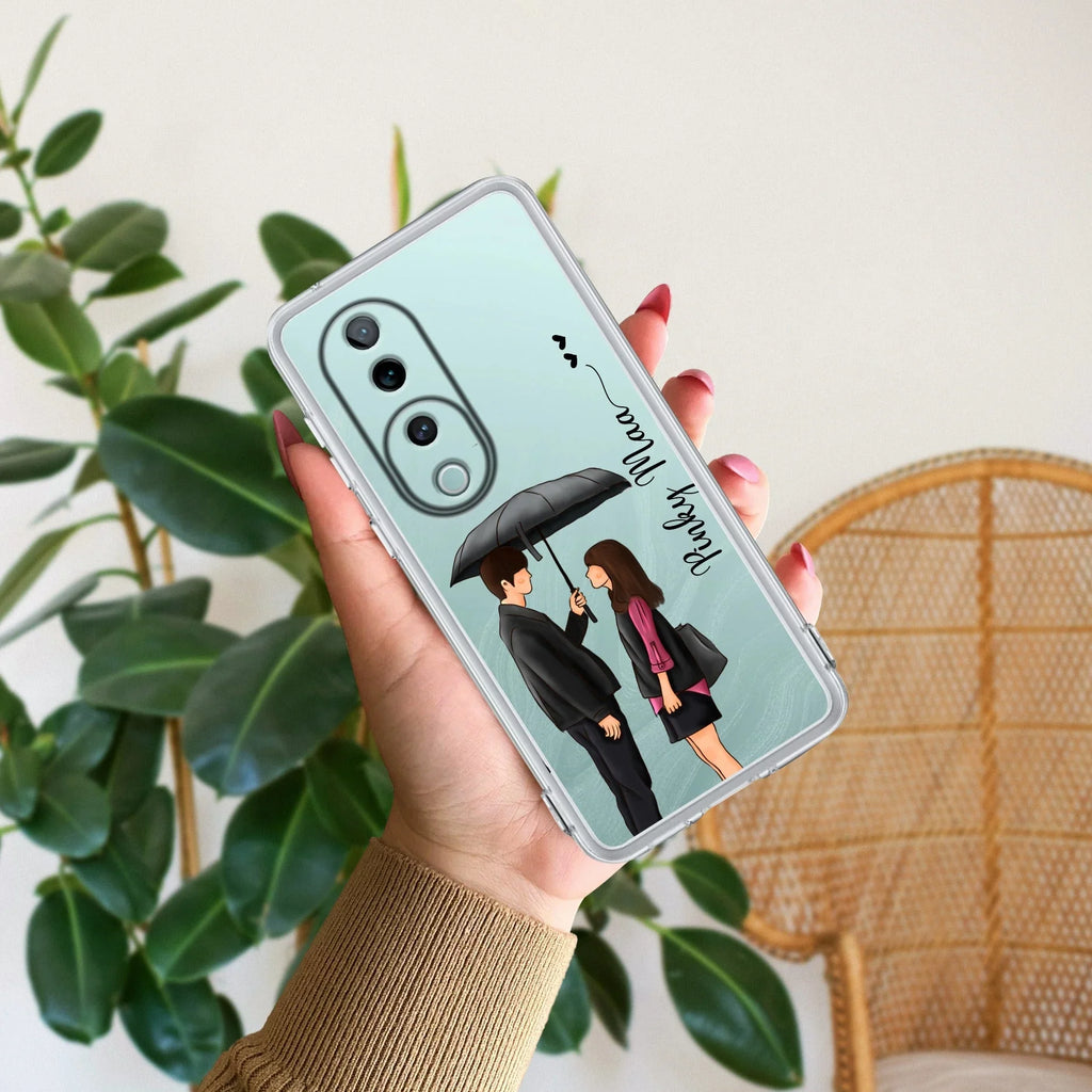 Caring Couple Customize Transparent Silicon Case For Vivo - ShopOnCliQ