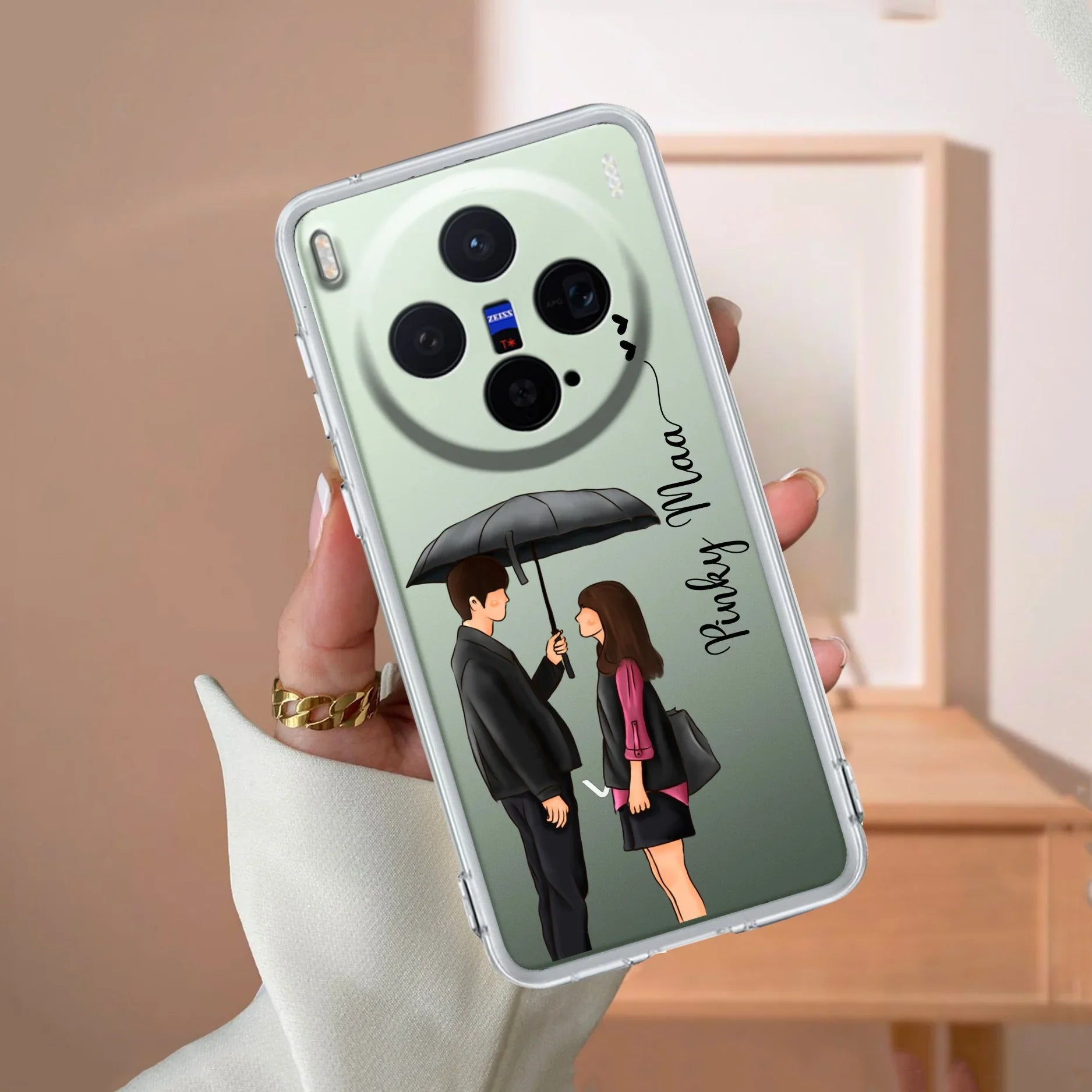 Caring Couple Customize Transparent Silicon Case For Vivo - ShopOnCliQ