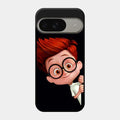 Cartoon Boy Glossy Metal Case Cover For Google Pixel 9 5G