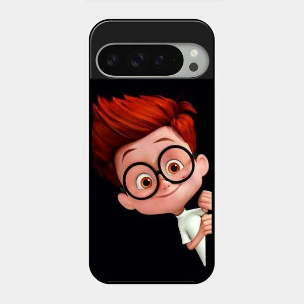 Cartoon Boy Glossy Metal Case Cover For Google Pixel 9 Pro Xl