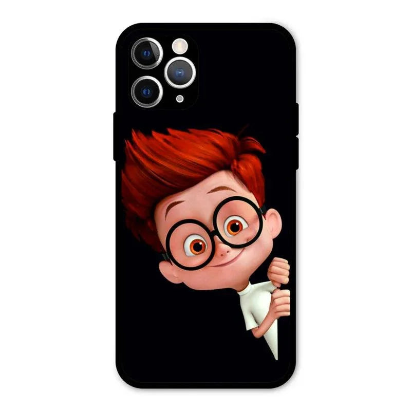 Cartoon Boy Glossy Metal Case Cover For iPhone 11 Pro