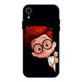 Cartoon Boy Glossy Metal Case Cover For iPhone XR