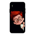 Cartoon Boy Glossy Metal Case Cover For iPhone XS