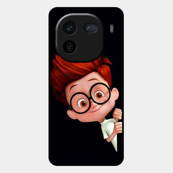 Cartoon Boy Glossy Metal Case Cover For Iqoo 12 5G