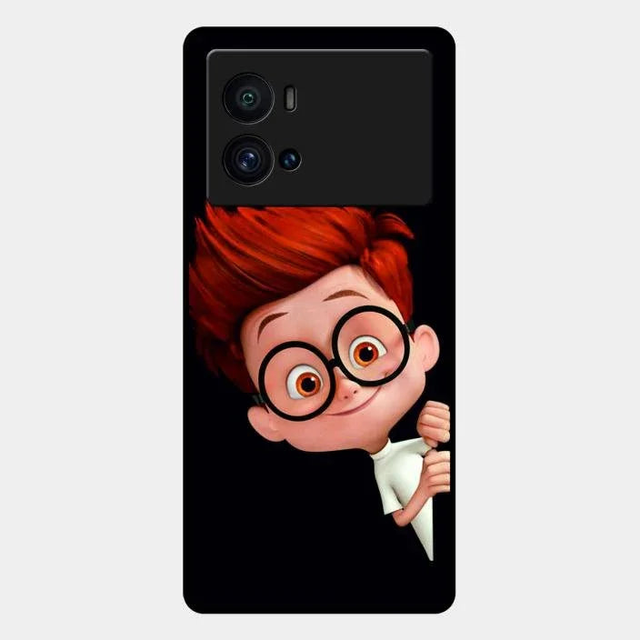 Cartoon Boy Glossy Metal Case Cover For Iqoo 9 Pro 5G