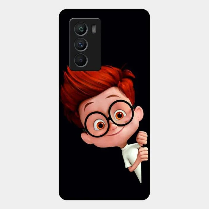Cartoon Boy Glossy Metal Case Cover For Iqoo 9 Se 5G