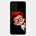 Cartoon Boy Glossy Metal Case Cover For Iqoo Z5 5G
