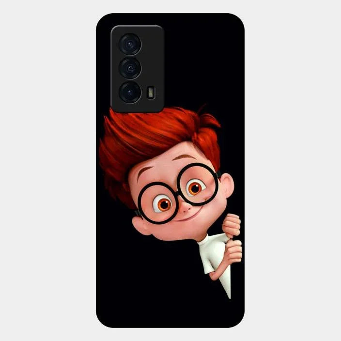 Cartoon Boy Glossy Metal Case Cover For Iqoo Z5 5G