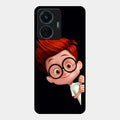 Cartoon Boy Glossy Metal Case Cover For Iqoo Z6 Lite 5G