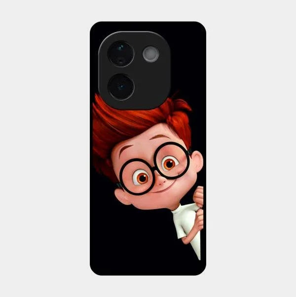 Cartoon Boy Glossy Metal Case Cover For Iqoo Z9S Pro 5G