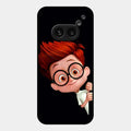 Cartoon Boy Glossy Metal Case Cover For Nothing Phone 2A 5G