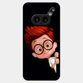 Cartoon Boy Glossy Metal Case Cover For Nothing Phone 2A Plus