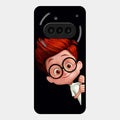 Cartoon Boy Glossy Metal Case Cover For Nothing Phone 3A 5G