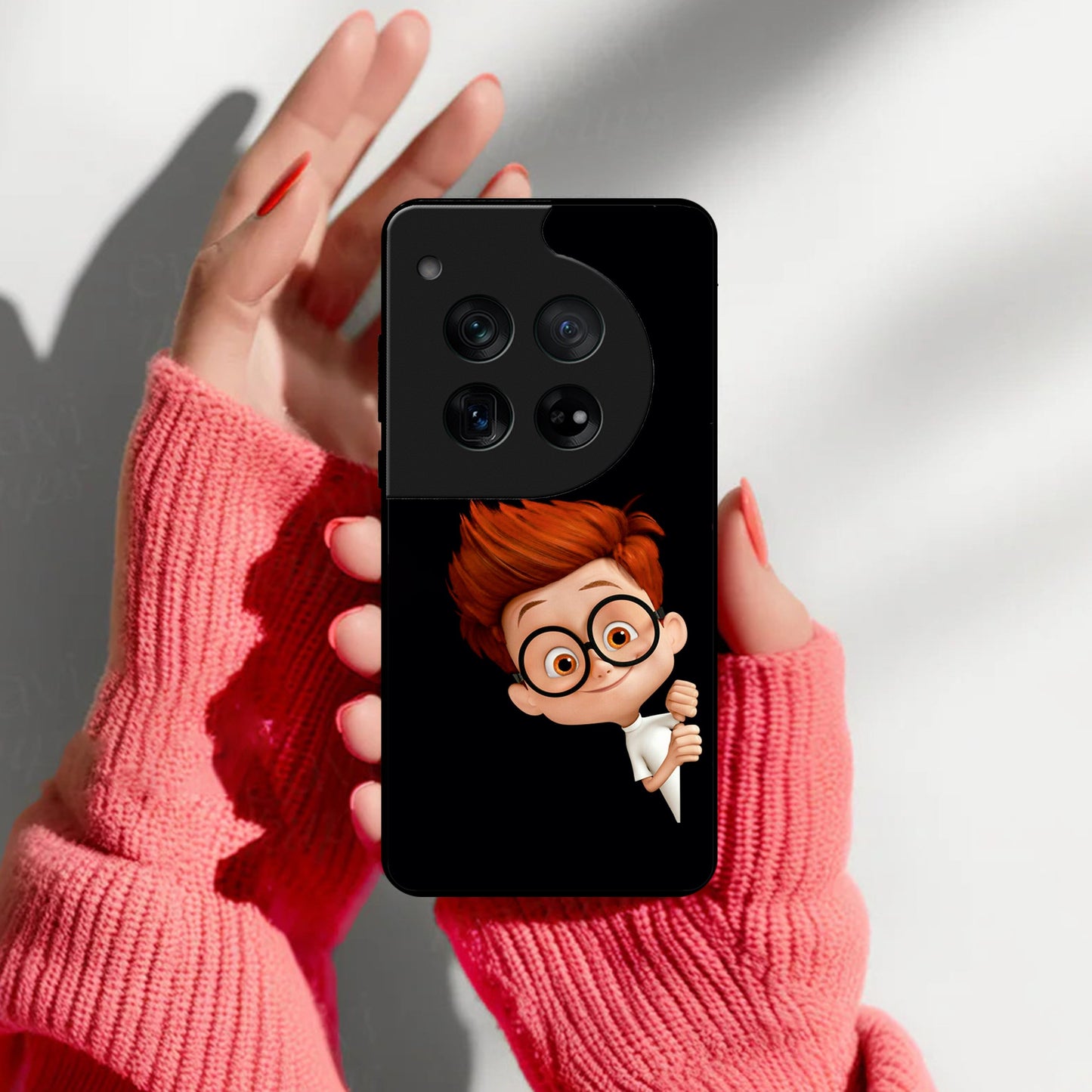 Cartoon Boy Glossy Metal Case Cover For OnePlus